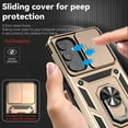 thumbnail image 5 of Swarich For Galaxy A32 5G Case with Slide Camera Cover Drop Tested Military Grade Heavy Duty Protective Sturdy Rotate Ring Kickstand Phone Case for Samsung Galaxy A32 5G 6.5" 2021,Gold, 5 of 8