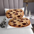 thumbnail image 3 of Erosebridal Chocolate Cookie Coverlet Set Queen, Biscuit Dessert Bedding Set, Microfiber 3pcs, 3 of 5