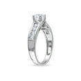 thumbnail image 2 of 1.50 Carat (Ctw) Lab-Created White Sapphire Engagement Ring in Sterling Silver, 2 of 5