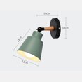 thumbnail image 4 of Caliente LED lámpara de pared moderno dormitorio de madera soporte luz hogar sala de estar baño lámpara estilo nórdico iluminación interior oso de fresa Electrónica, 4 of 6