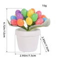 thumbnail image 1 of Pot de Fleurs Œuf de Pâques 12cm Œuf Tacheté Décoration de Pâques pour Cour Extérieure, 1 of 3