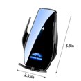 thumbnail image 3 of CxhicLuv Car Wireless Charger, Auto Magnetic Holder, Smart Induction 15W Fast Charging, Car Charging Accessories, Wireless Charging & Phone Fixing for Drivers, Smartphone Users, Black, 3 of 9