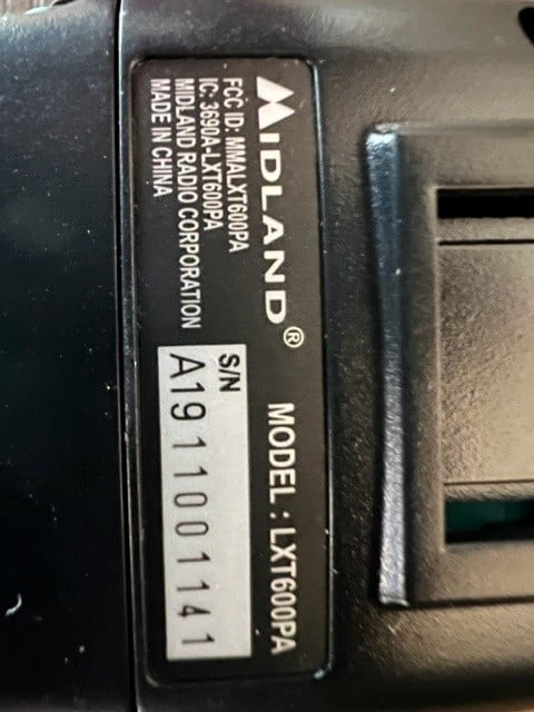 Midland - LXT600VP4 - Two Way Radio - Pair of LXT600 FRS Radios with Headset - Walkie Talkie 2 Pack - NOAA Weather Alert with Weather Scan Technology Midland LXT600VP4 Two-Way Radios 2-Pk 30-Mile 36-Channel, Black