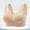 Beige, variant on Solid Women Bras Purple Wireless Bralette Push up T Shirt Ladies Bras Size 36-44
