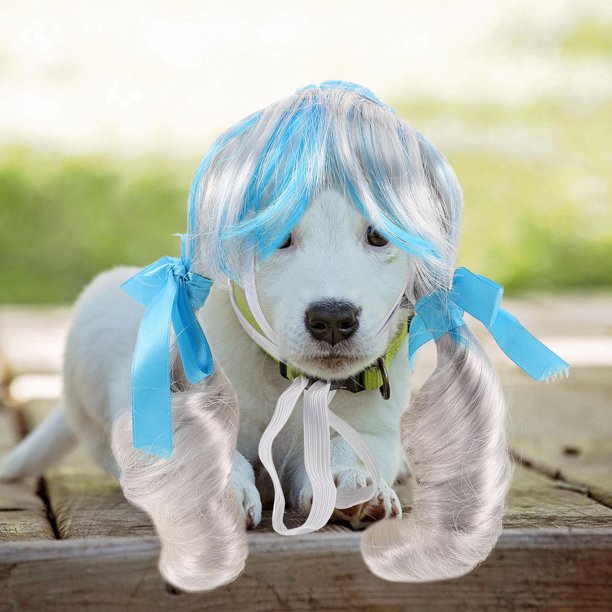 SHOWERORO Peluca De Disfraz Para Perros Y Colorida Accesorio Para Fiestas Y Divertida