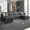 Dark Grey, variant on Mjkone Oversized U-Shaped Sectional Sofa Sleeper, 6 Seater Modular Sectional Sofa with Storage for Living Room, Dark Grey