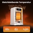 thumbnail image 2 of Calefactor FLANUR 1500W con control remoto, pantalla LED y oscilación, 2 of 6
