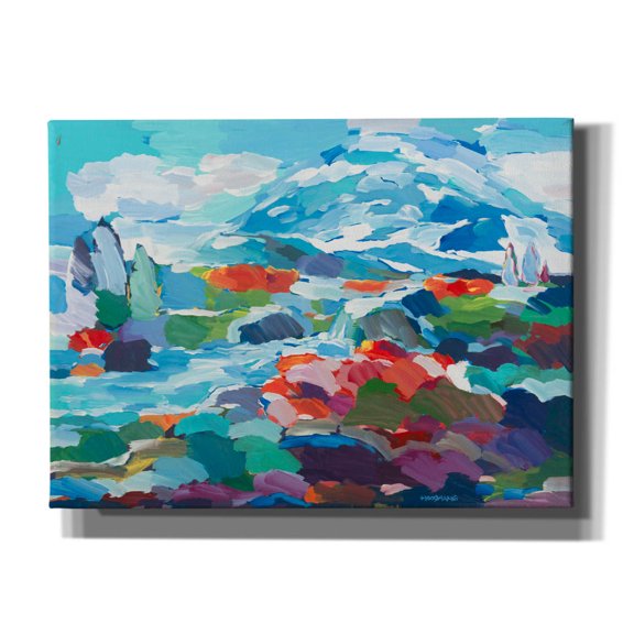 Epic Graffiti 'Conceptual Color' by Hooshang Khorasani, Canvas Wall Art, 54"x40"