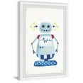 thumbnail image 2 of Marmont Hill I Am A Blue Robot Framed Wall Art Print, 24.00" x 1.50", 2 of 6