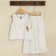 thumbnail image 2 of HCNTES Shirts for Girls Baby Girls Round Neck Long Sleeve T-Shirt Kids Comfort Cotton Fall Winter Top Shirt Clothes(White,4-5 Years), 2 of 8