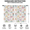 thumbnail image 2 of Blackout Kids Curtains,Colorful Fairy Flower Pattern Childrens Insulated Curtains Set Of 2,Bedroom Essentials,Toddler Room Decor 42"x63", 2 of 5