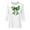 03-White st patricks day shirts womens, variant on Mceream 3/4 Sleeve St Patty's Day Shirt Women Crew Neck St Patricks Day Shirt Irish Clover Shamrock Tunic Tops Spring Blouses plus size outfits White M