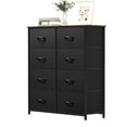 thumbnail image 6 of Uforic 8 Drawers Fabric Storage Dressers for Living Room, , Black/Rustic Brown, 6 of 9