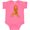 Hot Pink, variant on Inktastic Leukemia Awareness with Orange Ribbon Made of Hearts Boys or Girls Baby Bodysuit