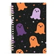 thumbnail image 7 of FORMRS 1-Subject Spiral Notebook 8" x 5" College Ruled 60 Refillable Sheet, 2 Pack, Halloween Orange Ghosts, 7 of 7
