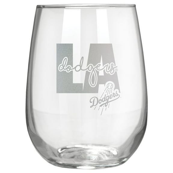 Los Angeles Dodgers Etched 17oz. City Stemless Wine Glass