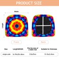 thumbnail image 3 of Colorful Tie Dye Star Pattern Seat Covers for Dining Room Chairs Set Of 4,Stretch Printed Washable Chair Seat Cover with Elastic Ties and Button,Removable Waterproof Couch Cushion Covers, 3 of 6