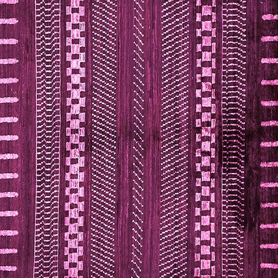 Ahgly Company Indoor Square Abstract Pink Modern Area Rugs, 5' Square