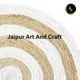 thumbnail image 5 of Jaipur Art And Craft Natural Jute Braided Reversible Carpet Living Modern Rustic Look Area Rug (8x8 Sq Ft), 5 of 5