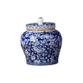 thumbnail image 3 of Ceramic Tea Storage Jar Ginger Jar Decorative Handicraft Multi Purpose Wear Resistant for Tea, Coffee, Sugar, Spice, Nuts with Lid A, 3 of 8