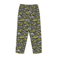 thumbnail image 5 of Xecao Modern Yellow Excavator Women's Straight Lounge Pajama Pants: The Epitome of Relaxed Sleepwear, 5 of 9