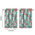 thumbnail image 4 of Mushroom (15) Kitchen Curtains - Vintage Tier Curtains for Bathroom Living RV Rod Pocket Window Drapes 36 Inch 2 Panels Set 28"x36" Window Treatment Tiers, 4 of 4
