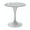 White, variant on LeisureMod Verve 27" Round Dining Table, Mid-Century Modern Sintered Stone Top Dining Table with White Stainless Steel Pedestal Table Base for Kitchen and Dining Room, White