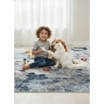thumbnail image 4 of Rug Branch Contemporary Geometric  Blue Beige Indoor Area Rug - 4x6, 4 of 8