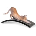 thumbnail image 3 of Omega Paw Rascador Curved Floor Scratching Board for Cats, 20 Inches Long, Grey, 3 of 5