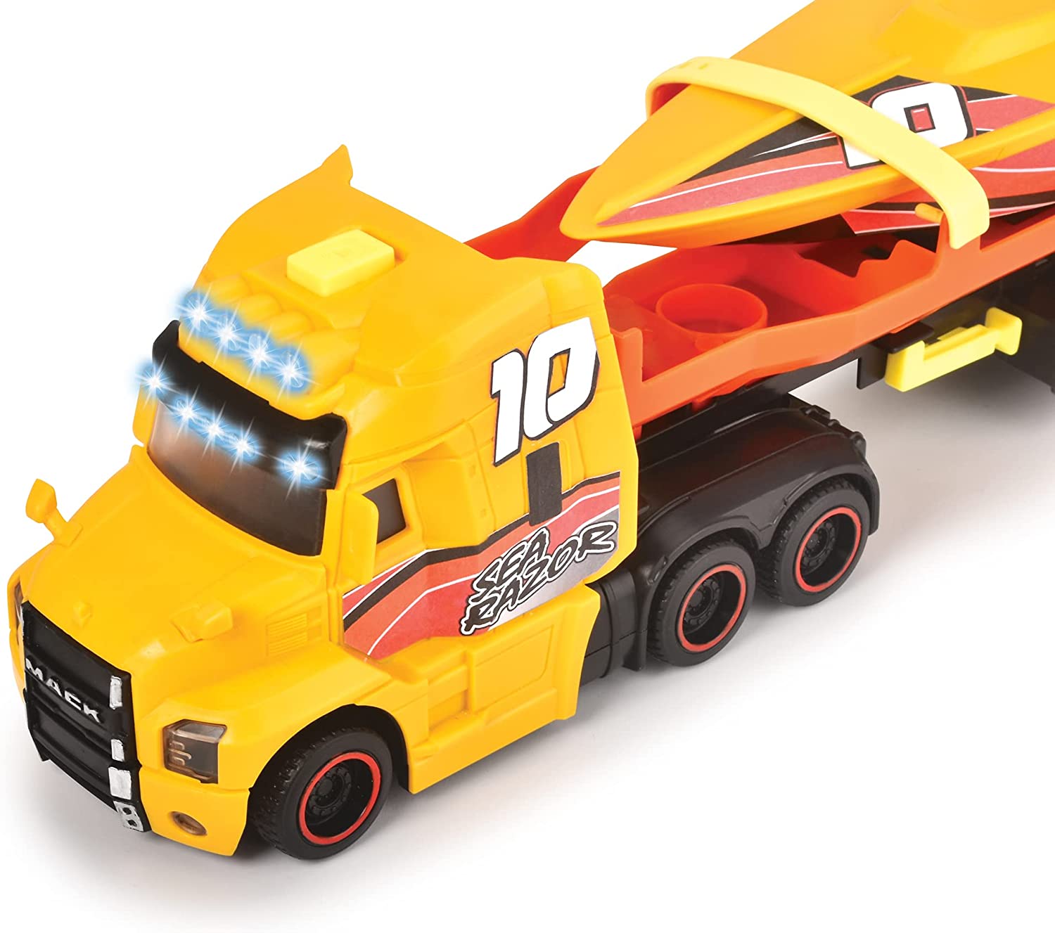 Dickie Toys - Mack Truck with Trailer and Boat