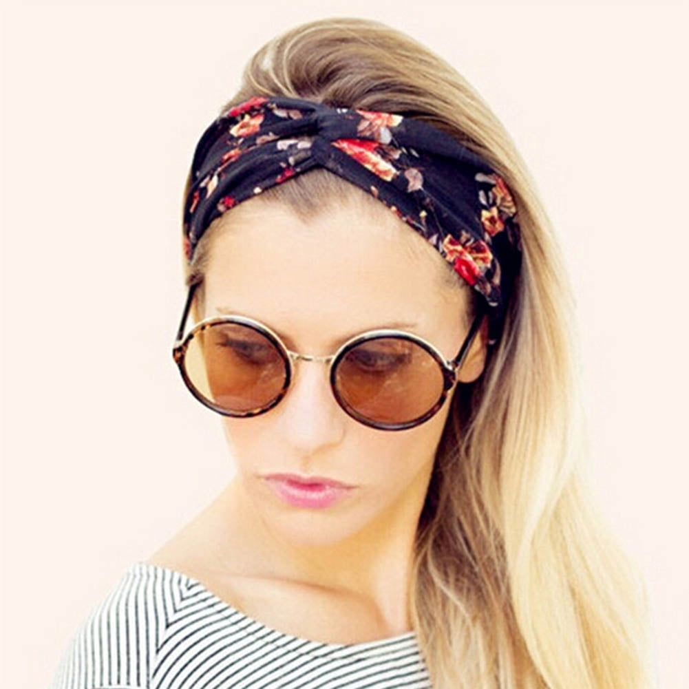 Details about   Fashion Women Turban Twist Knot Head Wrap Headband Twisted Knotted Hair Band New 