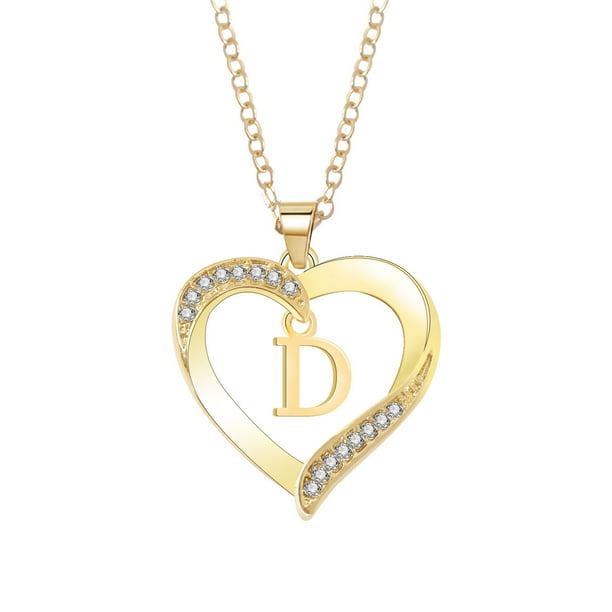Collar con 26 letras, collar con colgante femenino, collar con letras a la moda Wmkox8yi sjalhkljlk6120