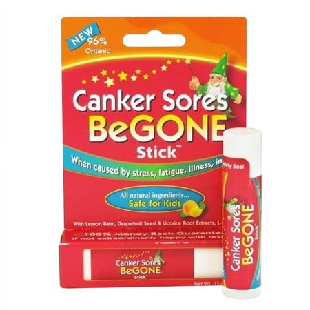 Canker Sore Begone Natural Ingredients Stick Safe For kids, 0.15 oz