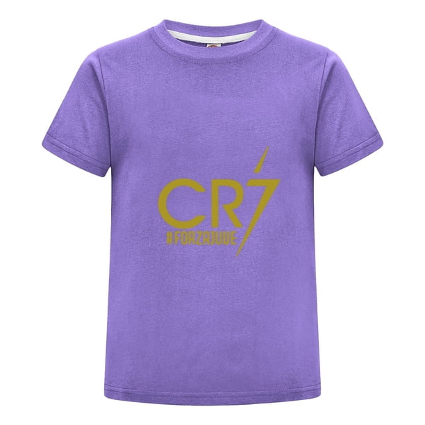 Playera CR7 para Niño con Celebración y Número 7 | Ropa de Futbol Infantil
