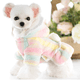 thumbnail image 4 of Ropa arcoíris para mascotas, pijamas para perros, abrigos, monos para gatos, monos de terciopelo suave para perros, monos de forro polar para gatos., 4 of 5