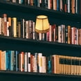 thumbnail image 6 of Kiven Cordless Bookshelf Lamp, 1-Light Rechargeable Bookcase Lighting with White Fabric Lampshade, Farmhouse Decorative Bookend, Cordless Table Lamp for Bedside Bookshelf Home Decor DZ00329-806, 6 of 8