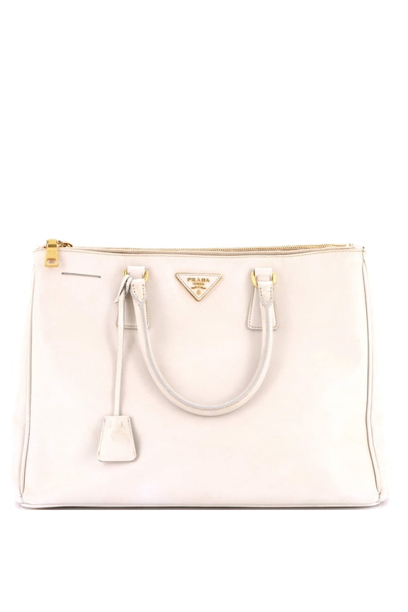 Pre-Owned Double Zip Lux Tote Saffiano Leather Large By Rebag