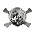 thumbnail image 5 of Small Skull and Cross Bones Halloween Biker Lapel Pin, 5 of 5