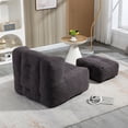 thumbnail image 5 of Jopath Fluffy Bean Bag Chair, Comfortable Bean Bag, Super Soft Lazy Sofa Chair With Memory Foam And Ottoman, Indoor Modern Focus Bean Bag Chair For Living Room, Bedroom, Apartment, 5 of 11