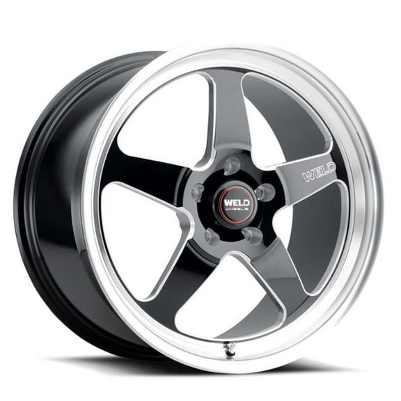 Weld  17 x 10 in. S155 Ventura Drag 5 x 120 mm ET42 Backspace 7.25 in. Wheel, Gloss Black - 78.1 mm Dia.