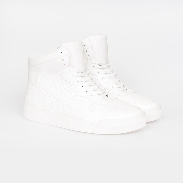 Crosshatch - Zapatillas Altas Arialva para Hombre (Blanco)