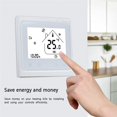 thumbnail image 4 of Termostato Inteligente, Termostato de Calefacción WiFi con Pantalla Táctil LCD, Programación de Asistencia Control de Aplicaciones para Control de Actuador de Válvula de Calentador Eléctrico Unbranded AF00512, 4 of 7