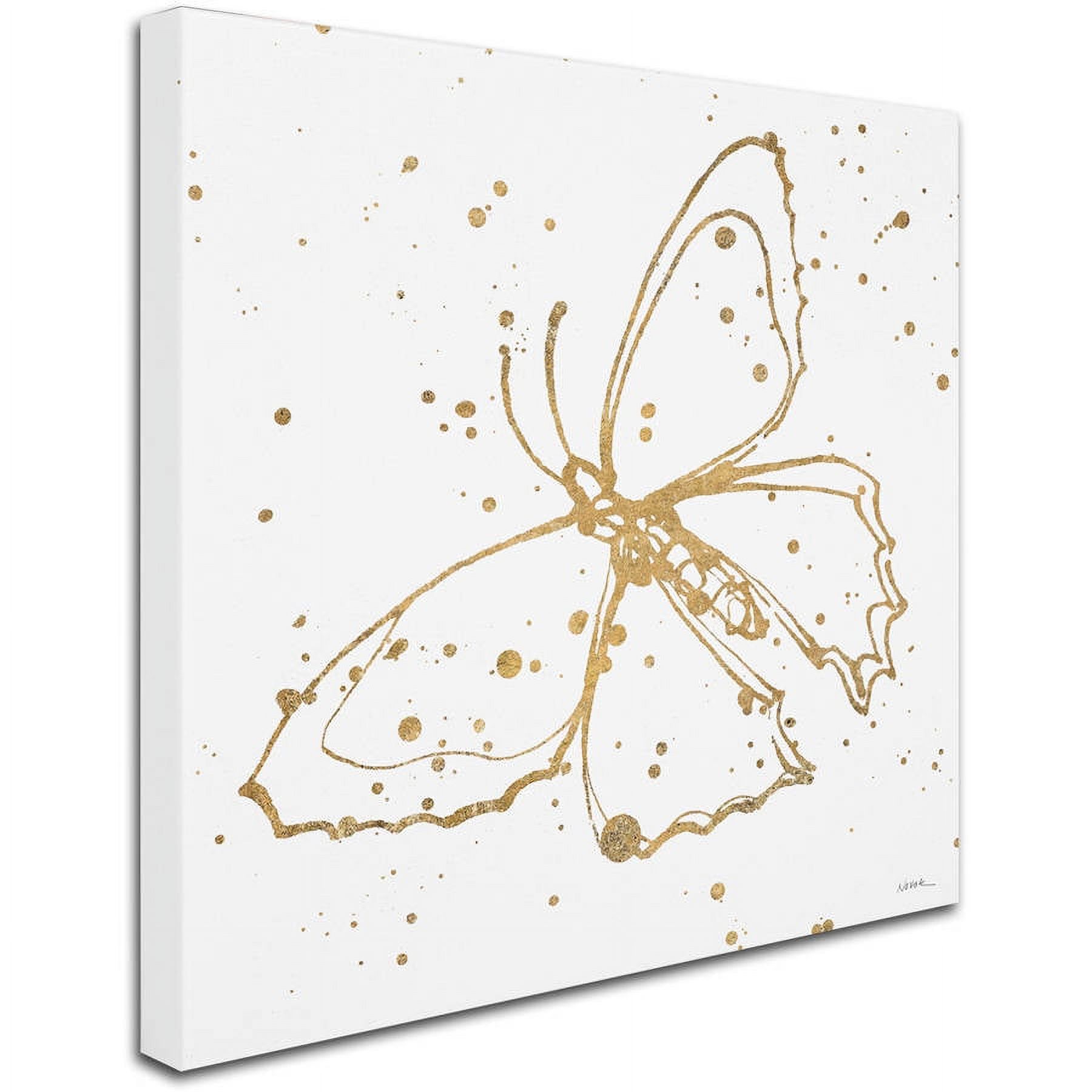 Trademark Fine Art "Golden Wings II" Canvas Art by Shirley Novak