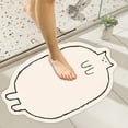 thumbnail image 4 of Summer Savings Clearance under $5 Cagogo Cat Shaped Bath Mat, Non Slip Quick Dry Bath Rug Cute Floor Mat Soft Bathroom Rug Area Rug Bathroom Mat Rugs Shower Rug, 4 of 6