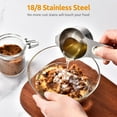 thumbnail image 3 of Measuring Cups and Spoons Set: U-Taste 18/8 Stainless Steel Measuring Cups 12 Piece, Kitchen Utensils for Cooking Baking, 6 Metal Measure Cups & 6 Measuring Spoons with 2 D-Rings, 3 of 8