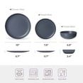 thumbnail image 3 of Taotanxi Plates and Bowls Sets, 12 Pieces Porcelain Dinnerware Set for 4 Kitchen Dinner Ware Set Ceramic Dishware Dishes Microwave and Dishwasher Safe, Blue, 3 of 7