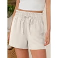 thumbnail image 5 of ANRABESS Shorts for Women Summer Casual High Waisted Wide Leg Drawstring Lounge Shorts Comfy 2026 Beach Vacation Clothes Medium, 5 of 11