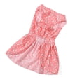 thumbnail image 4 of Vestido para Perro Cuello Redondo Sin Mangas Suave Ligero Elegante Vestido para Cachorro con Estilo para Fiesta Diaria Sesión De Fotos Rosa S, 4 of 5