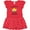 Red and Polka Dot, variant on Inktastic Cute Bee Grandpa's Little Honeybee with Stars Girls Baby Dress