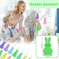 thumbnail image 4 of 20Pieces Easter Peeps Bunny Wood Ornaments Kit, 10 Color Easter Bunny Wooden Slices Ornaments Decorations With Hanging Ribbon For Easter Gift Party Decoration2D, 4 of 5